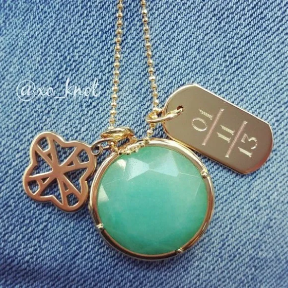 Sentiment Stone Locket Charm - Picture 3 of 5